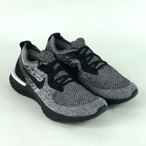 nike epic react flyknit oreo on feet